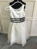 Flowergirl Dress Ivory and Black
