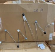 8 x Hat rack coat hangers heartbeat shape