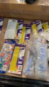 Approx 1000 Units Colourific mult-coloured fold rulers, Sharpeners, Whiter drawing pencils