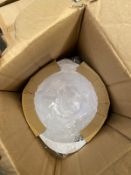 12 x Sainsbury white mixing bowls