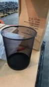 12 x Spaceworx waste bins black office bins