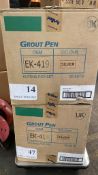 1674 x International grout pens