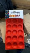 11 x Cool cook flexibkle silicone moulds