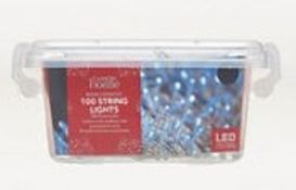 (R8) 17x 100 String Lights White Battery Operated RRP £6 Each.