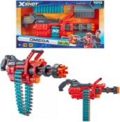 (7G) Contents Of Bay. 7x Items. 4x Zuru X Shot Omega. 1x Zuru X Shot Dino Attack. 1x Nerf Alpha Str
