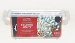 (R8) 21x Items. 7x 100 String Lights White Battery Operated RRP £6 Each. 12x 50 String Lights White