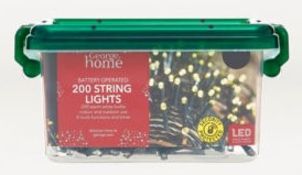 (R8) 10x 200 String Lights Main Operated RRP £10 Each. (4x Multi Coloured, 6x Warm White)