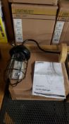 (9F) 5x Wall Light Black AS6793. (1x No Glass Pendant)