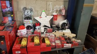 (9H) Mixed Christmas Items - Lot RRP Circa £200. To Include 5x Light Up Angel Battery Operated RRP
