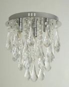 (R8) 6x Items. 2x Jewelled Ceiling Light Fitting. 1x 30 Decorative Lights Mains Operated. 1x Projec
