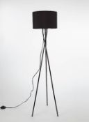 (8G) 2x Lighting Items. 1x Black Shelf Floor Lamp RRP £70. 1x Tripod Floor Lamp Black.