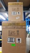 (8G) 3x Voile & Acrylic Table Lamp.