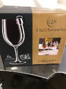 18 x cabernet glasses 35cl