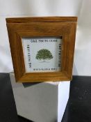 12 oak photo cubes