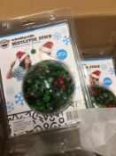 Christmas Stock 48x Mistletoe Extendable Selfie Sticks