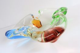 Franziek Zemek Biomorphic Art Glass Bowl