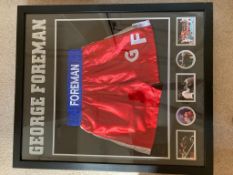 George Foreman Signed Boxing Shorts