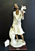 Rare Signed Limited Edition Giuseppe Armani Sculpture 'Nicole' Florence Italy