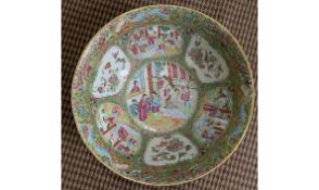 Mandarin Rose Medallion 1840C Punch Bowl