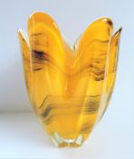 Vintage Murano Art Glass Vase Large 21Cm High