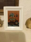 Villeroy & And Boch 'Miniatures' Tiger China-Painted Plaque