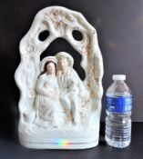 Large Antique Staffordshire Flatback 37Cm High