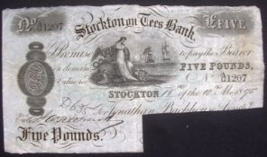 1895 Five Pound Banknote