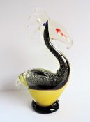 Large Vintage Murano Art Glass Pelican 28Cm High.