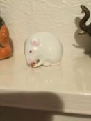 Original Royal Worcester Figurine Netsuke Mouse Figure