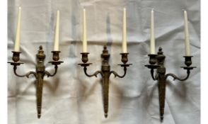 Caldwell Dor_ Bronze Candlelight Sconce Late 19C