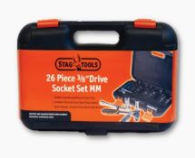 Stag Tools 26 Piece 3/8 Drive Socket Sets