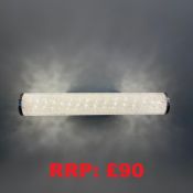 Modern Crushed Crystal Led Bathroom Mirror Light Wall Light Ip44 Cool White
