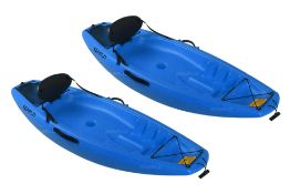 2 x Sf-1002: Blue Child Deluxe Sit On Kayak. Capacity 55Kg (185Cm x 62Cm x 23Cm 9.5Kg) Zzkay1002B