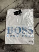 NO VAT - Hugo Boss 50407774 105 RN UV MenÕs T-Shirt White - NEW