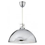 CHROME SINGLE PENDANT LIGHT FITTING