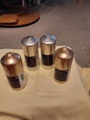 Silver and gold candles
