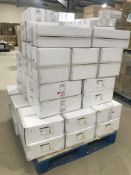 Pallet Of 54 Modern Led Pendant Lights Different Sizes Matte Black And Gold Finish Cool White