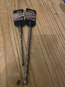2 SDS Plus Universal Fit Drill Bits 7mm 10mm NEW