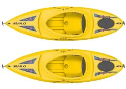 2 x Sf-1006: Yellow Adult Sit In Kayak (268Cm) Zzkaysicy