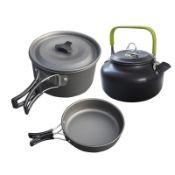 Outdoor 3pcs 2-3 Person Cookware Cooking Pots Set for Camping