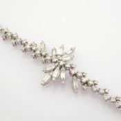14K White Gold Diamond Bracelet (Total 0.44 Ct. Stone)