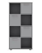 (4O) Lot RRP £198. 2x Dakota 2x4 Cube Unit Grey RRP £99 Each. (IX566PS). (H119x W60x D29cm)