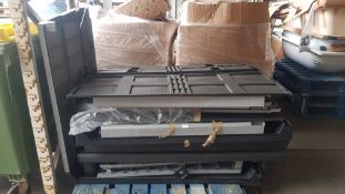 (P) Pallet Of Keter Storage Parts – Assume Keter Store It Out Ace Outdoor Storage Shed 1200L Grey /