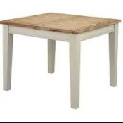 (P) Ashdawn Extending Dining Table Grey / Brushing Wash Pine / Cornforth?. (2 Boxes In Lot)