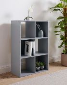 (4D) 2x Items. 1x Cube Unit 3x2 White RRP £45 (FF244PS) H.91 x W.61 x D.30cm. 1x Norton Bookcas