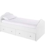 (P) RRP £150.00. Princess Day Bed Underdrawers White (DR075). 2 Boxes In Lot.