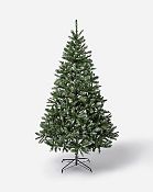 (4P) 4x Items. 1x 6ft Green Woodcte Spruce Berry Artificial Christmas Tree. 2x 3ft Green Cosmos Fib