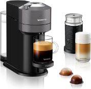 (5D) RRP £169.99. Magimix Nespresso Vertuo Next Dark Grey Coffee Machine & Aeroccino 3 Milk Frother