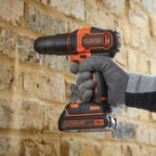 (2I) 10x Items. 3x Black & Decker 18V Hammer Drill BCD700S. 3x 18V Battery. 2x Black & Decker Charg