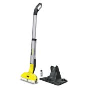 (4H) RRP £200. 1x Karcher Electric Wiping Mop EWM 2 Electric Wipe Mop With Stand.